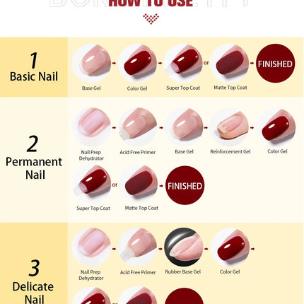 BORN PRETTY Super Top Coat and Base Gel Nail Polish for Gel Polish Semi-permanent Varnish Rubber Top Coat 10ml Nail Supplies