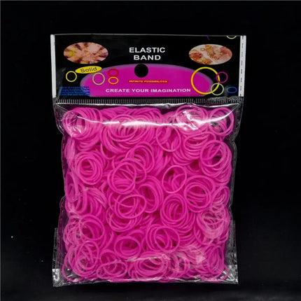 New Loom Rubber Bands Bracelet for Kids or Hair Rainbow Rubber Loom Bands Make Woven Bracelet DIY Craft Toys Christmas Gift