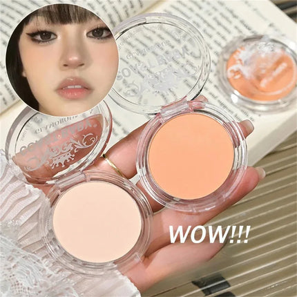 Single Matte Highlighter Palette White Beige Face Nose Brighten Contour Makeup Tea Brown Eye Shadow Lying Silkworm Rouge Powder