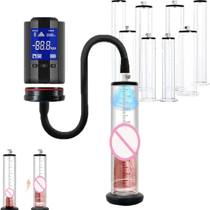 2026 New Upgrade Male Electric Penis Enlarge Vacuum Pump With Automatic Circulating & 6 Suction Intensities & LCD Display