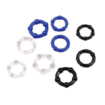 3 Pcs/Set Adult Supplies 18+ Stronger Erection Cock Ring Delay Ejaculation Penis Ring Sex Toys For Men Dick Enlargement Silicone