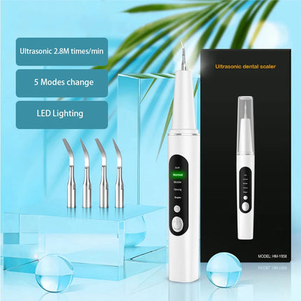 XIAOMI MIJIA Ultrasonic Dental Scaler 2.8M/min High Frequency Vibrating Teeth Cleaner Plaque Calculus Tartar Stains Remover