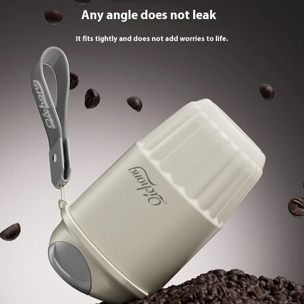 410ML Ceramic Liner Thermos Coffee Cup Travel Coffee Mug Vacuum Insulated Thermos For Coffee Thermal Cup Tumbler Christmas Gift
