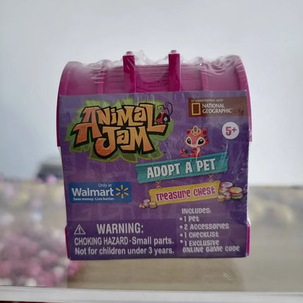 Animal Jam Adopt A Pet Treasure Chest Series Blind Box Collectible Desktop Ornaments Cute Animal Models Mystery Toys Kids Gifts