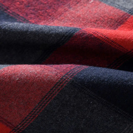 Autumn Hot Sale Of The Season Men's Plaid Hooded Casual Shirt Independent Station Cross-Border Checkered Hoodie Style Floral Patchwork