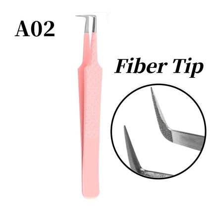 Lash Tweezers with Fiber Tip Tweezers for Eyelash Extensions Fiber Tips Eyelash Tweezers Eyelash Extensions Lash Tweezers