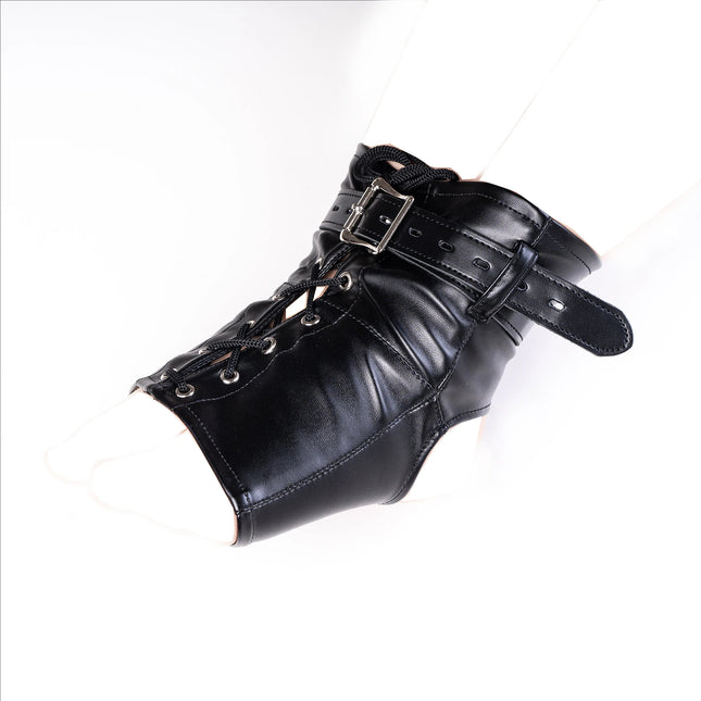 New Design All-Inclusive Leather Ankle Cuff Sex Toy for Women Couples – Leg to Foot Restraint BDSM Cosplay Bondage Exotic Accessory