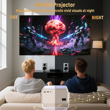 Velec Projector TP350NTV 650 ANSI 1080P 4K Auto Focus BT5.2 WIFI6 Android 13 Portable Outdoor Video Smart Home Theater Projector
