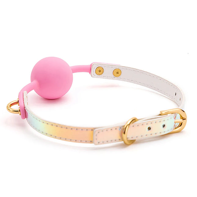 2 Colors Sex Toys for Couples Adult Game Colorful Soft Silicone Ball Gag Oral Fixation PU Leather Conquer Toys Bondage Mouth Gag