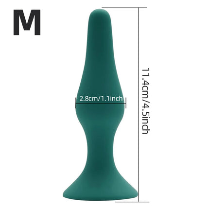4 Sizes Silicone Dildo Sucker Anal Butt Plug Unisex Wearable Stopper Adults Sex Toys for Men Women Prostate Trainer Massager