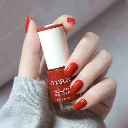 40 Colors Nail Polish Quick Dry No-bake Lasting Water-based Tearable Manicure Not Easy To Fade Semi-permanent Varnish Nail Art