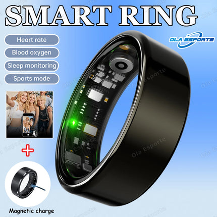 2026 New Smart Ring Heart Rate Blood Pressure Sleep Monitoring Motion Tracking 5ATM Waterproof Men Women Smart Ring Holiday Gift