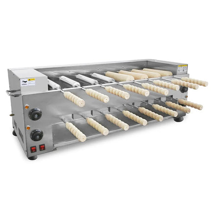 Chimney Cake Oven 6KW Crepe Grill Machine 220V/110V Stainless Steel Bread Roll Ice Cream Cone Cotolacachi Waffle Maker