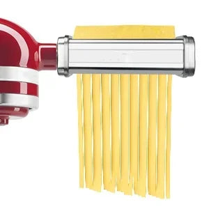 Pasta Attachment for KitchenAid Mixer, Pasta Sheet Roller, Spaghetti Fettuccine Cutter, Stainless Noodle Maker, Fits All KitchenAid Stand Mixers