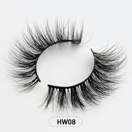 Dropshipping Wholesale Natural Wispy 3d Mink False Lashes Makeup Mink Fake Eyelashes With Soft Band Make-up For Women