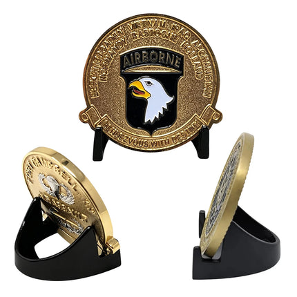 1Pcs Small Metal Display Stand Commemorative Challenge Coin Holder Souvenir Coin Badge Medal Card Display Rack Bracket