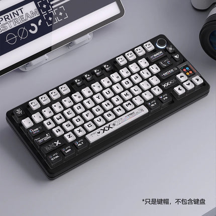 2025 New Eva Rebuild Of Evan Anime Figure Four Sided Side Transparent Pbt Thermal Sublimation Transparent Crystal  Key Cap Gifts