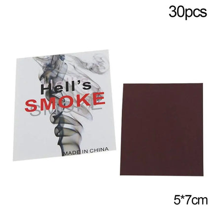 30PCS Chemical Magic Paper Cool Close Up Magic Trick Fingers Smoke Hells Smoke Stage Stuffs Fantasy Prop Make Fun Magic Tricks