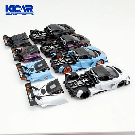 FG Model 1/64 720S GT3X Racing Car Model Car Vintage Cars Diecast Vehicle Collection Model With Display Case Gifts for Adults