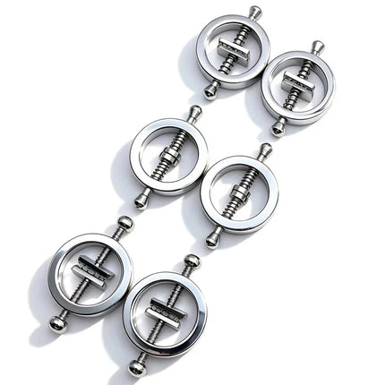1 Pair Metal Nipple Clamps Breast Clip Slave Chest Stimulator Adult Games Erotic Product BDSM Sex Toys For Women