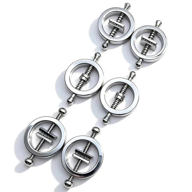 1 Pair Metal Nipple Clamps Breast Clip Slave Chest Stimulator Adult Games Erotic Product BDSM Sex Toys For Women