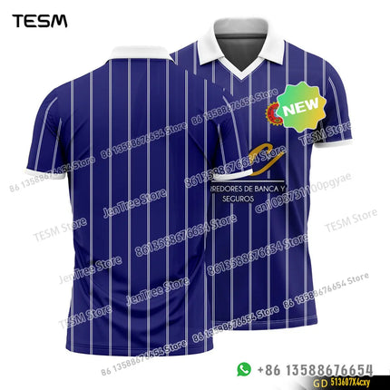 TESM Summer POLO Shirt Men Summer Sports V-neck T-shirt Street Trendy Short Sleeve 3D HD Print T-shirt