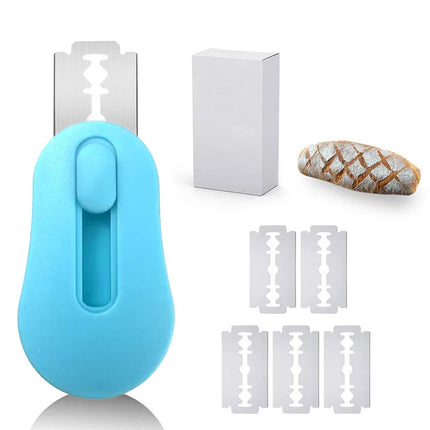 Bread Scoring Blade Set Lame Dough Sourdough Scribing Tool With 5 Replacement Blades Bread Knife Household Kitchen Cutter Tools