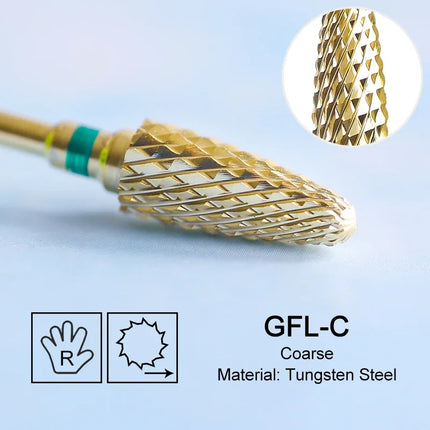 Nail Drill Bits Carbide Large Cone Electric Milling Cutter Gel Polish Remover Grinding Tools DIY Accessories Supplies