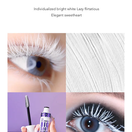 5D Volume Mascara Lasting Styling Waterproof Quick Dry WHITE Curling Lengthen Long Eyelash Silk Extension Cream Тушь Для Ресниц