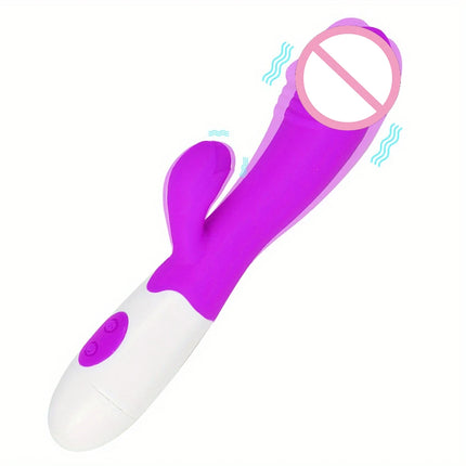 1pc G Spot Rabbit Vibrator 30 Vibration Modes, Waterproof, Perfect for Beginners & Couples - Batteries Not Included