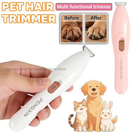 New Dog Cat Rabbit Pet Foot/Face/Hip/Ear/Claw Trimmer Dog Electric Beauty Shaver Cat Claw Hair Low Noise Electric Push Clipper