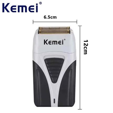 KM-3383 Compact Body Double Blade Safety Net Design U Disk Charging Long Life Home Shaver