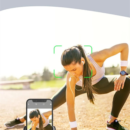 MEUYAG Automatic facial tracking phone holder with remote control and gesture control, 360 ° rotating phone camera holder