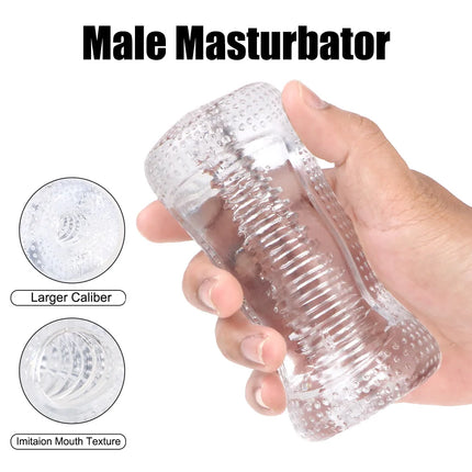 Hand Suction Male Masturbator Penis Pump Vibrators Artificial Vaginal Real Pussy for Men Cock Exerciser Glans Sucking Sex Toy 18