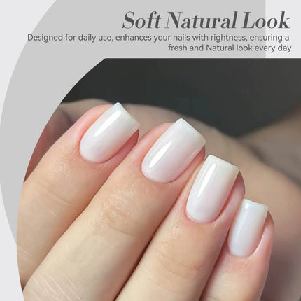 BORN PRETTY 15ml Jelly Gel Polish Milky White Nude Glitter Soak Off LED UV Gel Semi Permanent Nail Art Manicure Gel Varnish
