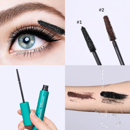 Waterproof Mascara Lash Curling Thick Lengthening Volumizing Eyelash Extension Long-Wearing Sweat-proof Black Mascara Eye Makeup