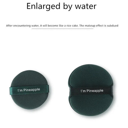 Yaozhi 3pcs Cosmetic Makeup Puff I'm Pineapple Pie Air Cushion Soft Blender Sponge Dry Wet Foundation Smooth Powder Makeup Tool