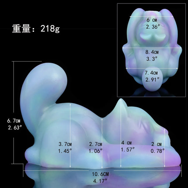 SHAZ Cute Critter Silicone Remote Control Vibrator Luminous Sex Grinder Intense Masturbator Foreplay for Women Men Adult Toy 18+