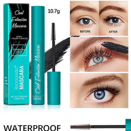 Cool Extension Mascara Eyelashes Long Lasting Curled Sweatproof Mascara Black Silk Fibre Make Up Beauty Korean Cosmetics