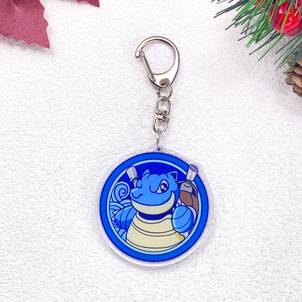 Pokémon Pikachu Gengar Bulbasaur Squirtle Car Keychain Accessories Acrylic Charms Pendant For Bag Key Holder Backpack Decoration