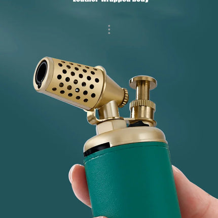 JOBON Multi-function Strong Gun Lighter Windproof Blue Flame One-touch Lock Fire Retro Appearance Design Cigar Lighter