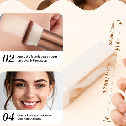 DUcare Foundation Brush Flat Top Kabuki Makeup Brushes Synthetic Hair Liquid Blending Mineral Powder Buffing Stippling Cosmetics