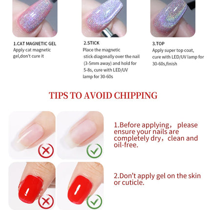 BORN PRETTY 10ml Water Light Cat Magnetic Gel for Autumn Winter Naills Semi Permanent Soak Off UV Gel Manicure Nail Art Varnish