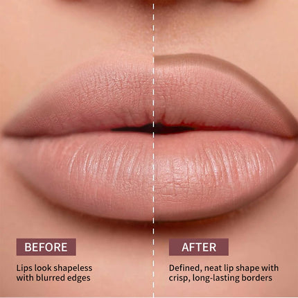 Lakerain Lip Liner Pencil Ballpoint Felt Tip Transfer-proof Lip Liner Stain Smudge-proof Waterproof Lip Liners Natural Makeup