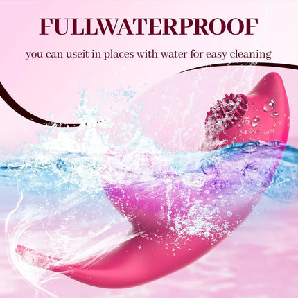 Portable Waterproof Silicone Massager for Women G-Spot Vaginal Anal Vibrator Powerful Underwear Adult Toy Bedroom Gift