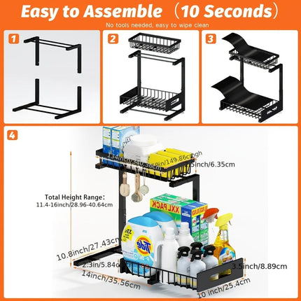 Under Sink Organizer / Organisateur Sous-Évier