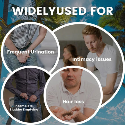 Prostate Support for Adult Men - Reduce Toilet Trips, Improve Sleep, Bladder Control, Relieve Hair Loss, Promote Hair Growth
