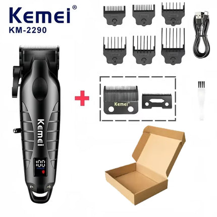Kemei New Professional Cutting Machine Electric Shaver Hair Trimmers with LCD Display Men's Hair Clipper KM-2290 KM-2293 KM-T95