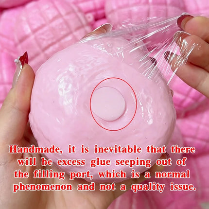 Homemade Pineapple Bun Squishy Squeeze Fidget Toys Soft Bread Building Block Filling Stress Ball Toys Sensory Anti Stress Toy