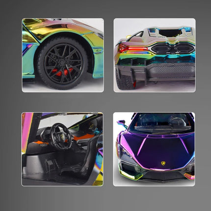 1:24 Lamborghini Revuelto Electroplate Alloy Model Car Toy Diecasts Metal Casting Sound and Light Car Toys For Children Vehicle